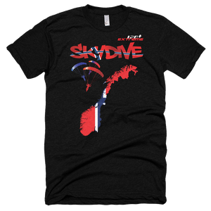 Skydiving T-shirts - Skydive All World - NORWAY - Unisex Tee -, Shirts, Skydiving Apparel, Skydiving Apparel, Skydiving Apparel, Skydiving Gear, Olympics, T-Shirts, Skydive Chicago, Skydive City, Skydive Perris, Drop Zone Apparel, USPA, united states parachute association, Freefly, BASE, World Record,