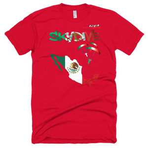 Skydiving T-shirts - Skydive All World - MEXICO - Unisex Tee -, Shirts, Skydiving Apparel, Skydiving Apparel, Skydiving Apparel, Skydiving Gear, Olympics, T-Shirts, Skydive Chicago, Skydive City, Skydive Perris, Drop Zone Apparel, USPA, united states parachute association, Freefly, BASE, World Record,