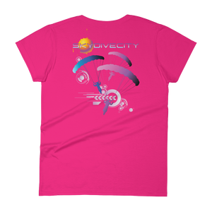 Skydiving T-shirts Skydive City - Flamingo - Women`s Colored T-Shirts, Women's Colored Tees, Skydiving Apparel, Skydiving Apparel, Skydiving Apparel, Skydiving Gear, Olympics, T-Shirts, Skydive Chicago, Skydive City, Skydive Perris, Drop Zone Apparel, USPA, united states parachute association, Freefly, BASE, World Record,