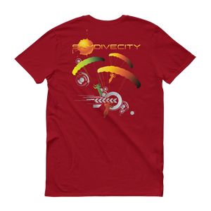 Skydiving T-shirts Skydive City - Sunrise - Men`s Colored T-Shirts, Men's Colored Tees, Skydiving Apparel, Skydiving Apparel, Skydiving Apparel, Skydiving Gear, Olympics, T-Shirts, Skydive Chicago, Skydive City, Skydive Perris, Drop Zone Apparel, USPA, united states parachute association, Freefly, BASE, World Record,