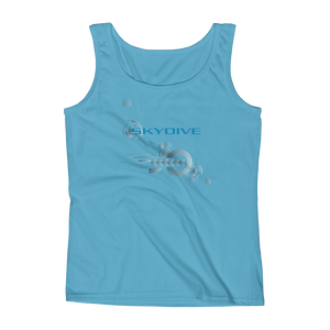 Skydiving T-shirts Ladies' Tank - Skydive Competition - Silver Edition, Tanks, Skydiving Apparel, Skydiving Apparel, Skydiving Apparel, Skydiving Gear, Olympics, T-Shirts, Skydive Chicago, Skydive City, Skydive Perris, Drop Zone Apparel, USPA, united states parachute association, Freefly, BASE, World Record,