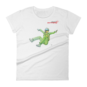 Skydiving T-shirts I Love Skydive - Sit-Fly - Short Sleeve Women's T-shirt, Shirts, Skydiving Apparel, Skydiving Apparel, Skydiving Apparel, Skydiving Gear, Olympics, T-Shirts, Skydive Chicago, Skydive City, Skydive Perris, Drop Zone Apparel, USPA, united states parachute association, Freefly, BASE, World Record,