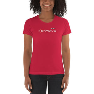 Skydiving T-shirts I ♡ Skydive - First Jump - eXtreme(RED) - Short Sleeve Women's T-shirt, RED, Skydiving Apparel, Skydiving Apparel, Skydiving Apparel, Skydiving Gear, Olympics, T-Shirts, Skydive Chicago, Skydive City, Skydive Perris, Drop Zone Apparel, USPA, united states parachute association, Freefly, BASE, World Record,