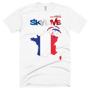 Skydiving T-shirts - Skydive All World - FRANCE - Unisex Tee -, Shirts, Skydiving Apparel, Skydiving Apparel, Skydiving Apparel, Skydiving Gear, Olympics, T-Shirts, Skydive Chicago, Skydive City, Skydive Perris, Drop Zone Apparel, USPA, united states parachute association, Freefly, BASE, World Record,