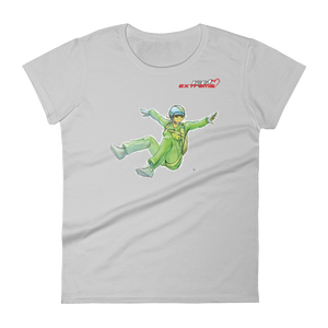 Skydiving T-shirts I Love Skydive - Sit-Fly - Short Sleeve Women's T-shirt, Shirts, Skydiving Apparel, Skydiving Apparel, Skydiving Apparel, Skydiving Gear, Olympics, T-Shirts, Skydive Chicago, Skydive City, Skydive Perris, Drop Zone Apparel, USPA, united states parachute association, Freefly, BASE, World Record,