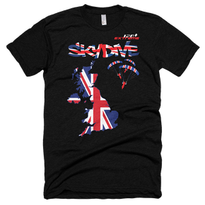 Skydiving T-shirts - Skydive All World - UK - The United Kingdom - Unisex Tee -, Shirts, Skydiving Apparel, Skydiving Apparel, Skydiving Apparel, Skydiving Gear, Olympics, T-Shirts, Skydive Chicago, Skydive City, Skydive Perris, Drop Zone Apparel, USPA, united states parachute association, Freefly, BASE, World Record,