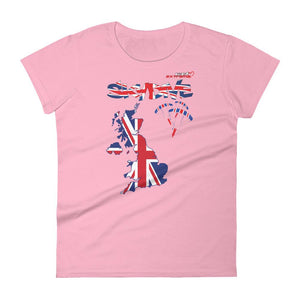 Skydiving T-shirts - Skydive All World - UK - The United Kingdom - Ladies’ Tee, Shirts, Skydiving Apparel, Skydiving Apparel, Skydiving Apparel, Skydiving Gear, Olympics, T-Shirts, Skydive Chicago, Skydive City, Skydive Perris, Drop Zone Apparel, USPA, united states parachute association, Freefly, BASE, World Record,