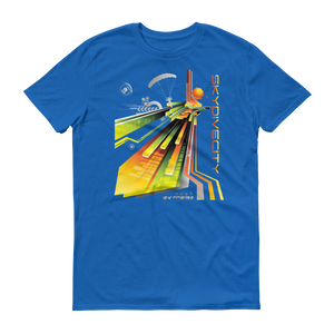 Skydiving T-shirts Skydive City - Sunrise - Men`s Colored T-Shirts, Men's Colored Tees, Skydiving Apparel, Skydiving Apparel, Skydiving Apparel, Skydiving Gear, Olympics, T-Shirts, Skydive Chicago, Skydive City, Skydive Perris, Drop Zone Apparel, USPA, united states parachute association, Freefly, BASE, World Record,