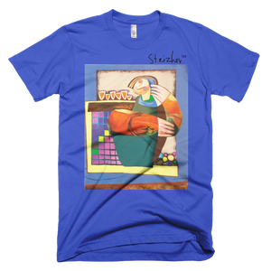 Skydiving T-shirts Strizhov™ by Dmitri Strizhov - 'Answer Passing The Questions - 1994' - T-Shirt, , Strizhov™, Skydiving Apparel, Skydiving Apparel, Skydiving Gear, Olympics, T-Shirts, Skydive Chicago, Skydive City, Skydive Perris, Drop Zone Apparel, USPA, united states parachute association, Freefly, BASE, World Record,