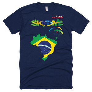 Skydiving T-shirts - Skydive All World - BRAZIL - Unisex Tee -, Shirts, Skydiving Apparel, Skydiving Apparel, Skydiving Apparel, Skydiving Gear, Olympics, T-Shirts, Skydive Chicago, Skydive City, Skydive Perris, Drop Zone Apparel, USPA, united states parachute association, Freefly, BASE, World Record,