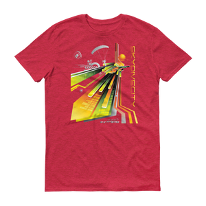 Skydiving T-shirts Skydive City - Sunrise - Men`s Colored T-Shirts, Men's Colored Tees, Skydiving Apparel, Skydiving Apparel, Skydiving Apparel, Skydiving Gear, Olympics, T-Shirts, Skydive Chicago, Skydive City, Skydive Perris, Drop Zone Apparel, USPA, united states parachute association, Freefly, BASE, World Record,