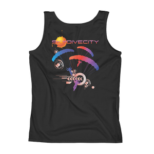 Skydiving T-shirts Ladies' Tank - Skydive City - Sunset, Tanks, Skydiving Apparel, Skydiving Apparel, Skydiving Apparel, Skydiving Gear, Olympics, T-Shirts, Skydive Chicago, Skydive City, Skydive Perris, Drop Zone Apparel, USPA, united states parachute association, Freefly, BASE, World Record,