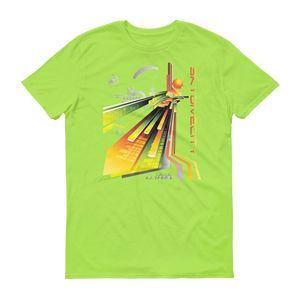 Skydiving T-shirts Skydive City - Sunrise - Men`s Colored T-Shirts, Men's Colored Tees, Skydiving Apparel, Skydiving Apparel, Skydiving Apparel, Skydiving Gear, Olympics, T-Shirts, Skydive Chicago, Skydive City, Skydive Perris, Drop Zone Apparel, USPA, united states parachute association, Freefly, BASE, World Record,