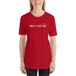 Skydiving T-shirts I ♡ Skydive - First Jump - eXtreme(RED) - Short-Sleeve Unisex T-Shirt, RED, Skydiving Apparel, Skydiving Apparel, Skydiving Apparel, Skydiving Gear, Olympics, T-Shirts, Skydive Chicago, Skydive City, Skydive Perris, Drop Zone Apparel, USPA, united states parachute association, Freefly, BASE, World Record,