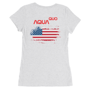 Skydiving T-shirts AquaQuo - "My Status Quo is Aqua Quo" -  Ladies' T-Shirt, , Skydiving Apparel ™, Skydiving Apparel, Skydiving Apparel, Skydiving Gear, Olympics, T-Shirts, Skydive Chicago, Skydive City, Skydive Perris, Drop Zone Apparel, USPA, united states parachute association, Freefly, BASE, World Record,