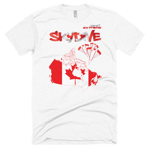 Skydiving T-shirts - Skydive All World - CANADA - Unisex Tee -, Shirts, Skydiving Apparel, Skydiving Apparel, Skydiving Apparel, Skydiving Gear, Olympics, T-Shirts, Skydive Chicago, Skydive City, Skydive Perris, Drop Zone Apparel, USPA, united states parachute association, Freefly, BASE, World Record,