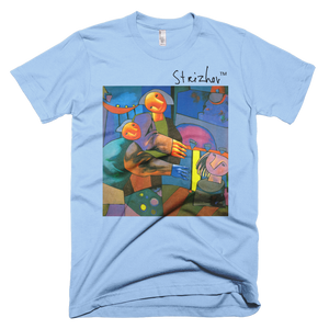 Skydiving T-shirts Strizhov™ by Dmitri Strizhov - 'Sculptors - 1996' - T-Shirt, , Strizhov™, Skydiving Apparel, Skydiving Apparel, Skydiving Gear, Olympics, T-Shirts, Skydive Chicago, Skydive City, Skydive Perris, Drop Zone Apparel, USPA, united states parachute association, Freefly, BASE, World Record,