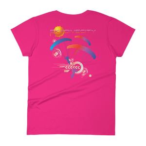 Skydiving T-shirts Skydive City - Sunset - Women`s Colored T-Shirts, Women's Colored Tees, Skydiving Apparel, Skydiving Apparel, Skydiving Apparel, Skydiving Gear, Olympics, T-Shirts, Skydive Chicago, Skydive City, Skydive Perris, Drop Zone Apparel, USPA, united states parachute association, Freefly, BASE, World Record,