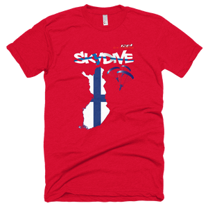 Skydiving T-shirts - Skydive All World - FINLAND - Unisex Tee -, Shirts, Skydiving Apparel, Skydiving Apparel, Skydiving Apparel, Skydiving Gear, Olympics, T-Shirts, Skydive Chicago, Skydive City, Skydive Perris, Drop Zone Apparel, USPA, united states parachute association, Freefly, BASE, World Record,