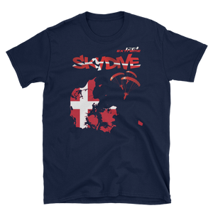 Skydiving T-shirts - Skydive World - DENMARK - Cotton Tee -, Shirts, Skydiving Apparel, Skydiving Apparel, Skydiving Apparel, Skydiving Gear, Olympics, T-Shirts, Skydive Chicago, Skydive City, Skydive Perris, Drop Zone Apparel, USPA, united states parachute association, Freefly, BASE, World Record,