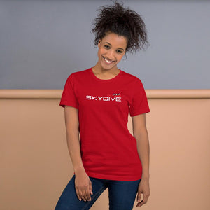 Skydiving T-shirts I ♡ Skydive - First Jump - eXtreme(RED) - Short-Sleeve Unisex T-Shirt, RED, Skydiving Apparel, Skydiving Apparel, Skydiving Apparel, Skydiving Gear, Olympics, T-Shirts, Skydive Chicago, Skydive City, Skydive Perris, Drop Zone Apparel, USPA, united states parachute association, Freefly, BASE, World Record,