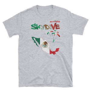 Skydiving T-shirts - Skydive World - MEXICO - Cotton Tee -, Shirts, Skydiving Apparel, Skydiving Apparel, Skydiving Apparel, Skydiving Gear, Olympics, T-Shirts, Skydive Chicago, Skydive City, Skydive Perris, Drop Zone Apparel, USPA, united states parachute association, Freefly, BASE, World Record,