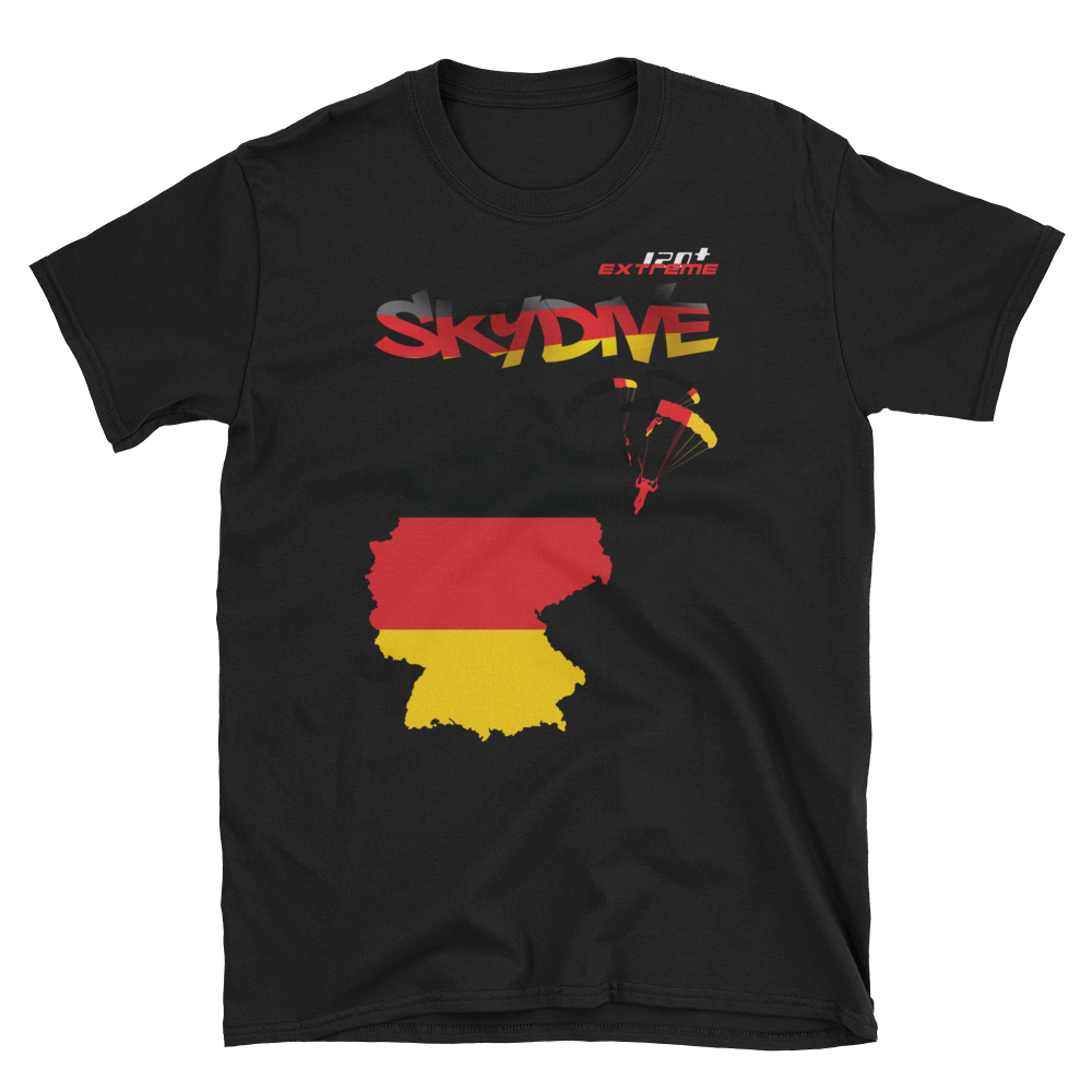 Skydiving T-shirts - Skydive World - GERMANY - Cotton Tee -, Shirts, Skydiving Apparel, Skydiving Apparel, Skydiving Apparel, Skydiving Gear, Olympics, T-Shirts, Skydive Chicago, Skydive City, Skydive Perris, Drop Zone Apparel, USPA, united states parachute association, Freefly, BASE, World Record,