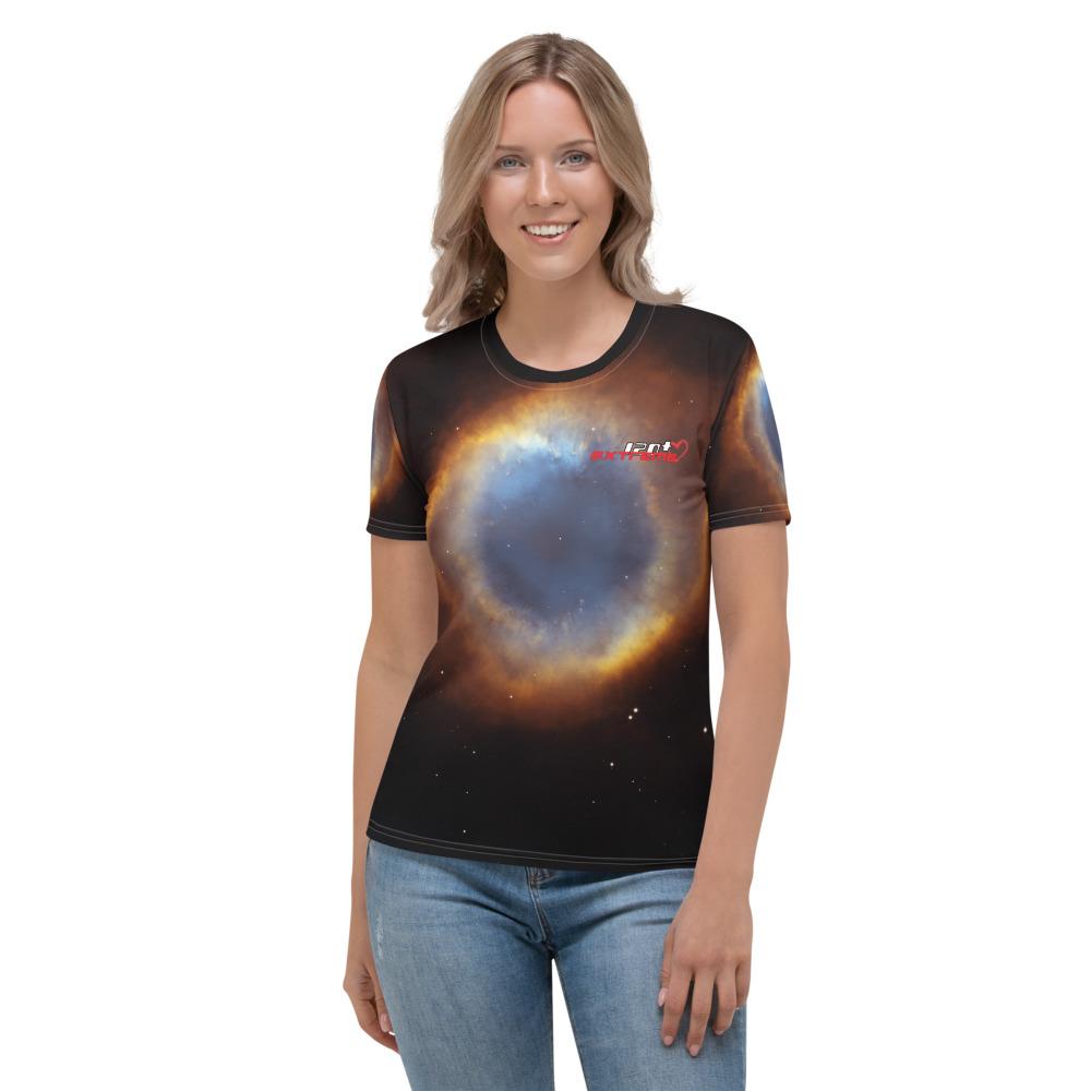 Skydiving T-shirts Galaxy - Glory of Helix Nebula - Women's sublimation t-shirt, T-shirt, Skydiving Apparel, Skydiving Apparel, Skydiving Apparel, Skydiving Gear, Olympics, T-Shirts, Skydive Chicago, Skydive City, Skydive Perris, Drop Zone Apparel, USPA, united states parachute association, Freefly, BASE, World Record,