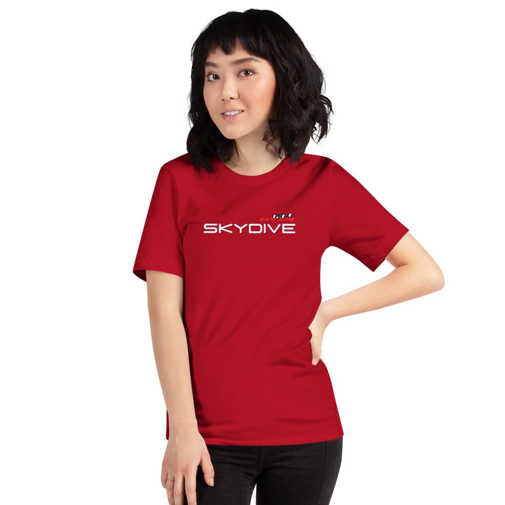 Skydiving T-shirts I ♡ Skydive - First Jump - eXtreme(RED) - Short-Sleeve Unisex T-Shirt, RED, Skydiving Apparel, Skydiving Apparel, Skydiving Apparel, Skydiving Gear, Olympics, T-Shirts, Skydive Chicago, Skydive City, Skydive Perris, Drop Zone Apparel, USPA, united states parachute association, Freefly, BASE, World Record,