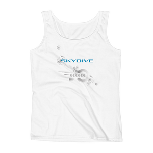 Skydiving T-shirts Ladies' Tank - Skydive Competition - Silver Edition, Tanks, Skydiving Apparel, Skydiving Apparel, Skydiving Apparel, Skydiving Gear, Olympics, T-Shirts, Skydive Chicago, Skydive City, Skydive Perris, Drop Zone Apparel, USPA, united states parachute association, Freefly, BASE, World Record,