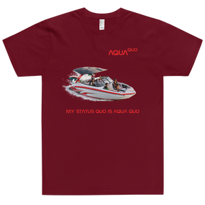 Skydiving T-shirts AquaQuo - "My Status Quo is Aqua Quo" - Unisex T-Shirt, , Skydiving Apparel ™, Skydiving Apparel, Skydiving Apparel, Skydiving Gear, Olympics, T-Shirts, Skydive Chicago, Skydive City, Skydive Perris, Drop Zone Apparel, USPA, united states parachute association, Freefly, BASE, World Record,