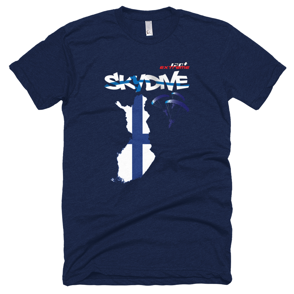 Skydiving T-shirts - Skydive All World - FINLAND - Unisex Tee -, Shirts, Skydiving Apparel, Skydiving Apparel, Skydiving Apparel, Skydiving Gear, Olympics, T-Shirts, Skydive Chicago, Skydive City, Skydive Perris, Drop Zone Apparel, USPA, united states parachute association, Freefly, BASE, World Record,