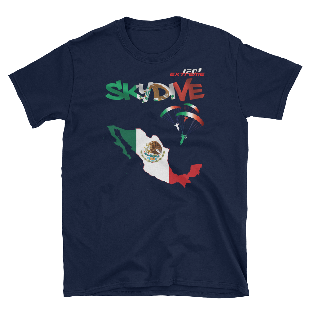 Skydiving T-shirts - Skydive World - MEXICO - Cotton Tee -, Shirts, Skydiving Apparel, Skydiving Apparel, Skydiving Apparel, Skydiving Gear, Olympics, T-Shirts, Skydive Chicago, Skydive City, Skydive Perris, Drop Zone Apparel, USPA, united states parachute association, Freefly, BASE, World Record,
