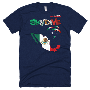 Skydiving T-shirts - Skydive All World - MEXICO - Unisex Tee -, Shirts, Skydiving Apparel, Skydiving Apparel, Skydiving Apparel, Skydiving Gear, Olympics, T-Shirts, Skydive Chicago, Skydive City, Skydive Perris, Drop Zone Apparel, USPA, united states parachute association, Freefly, BASE, World Record,