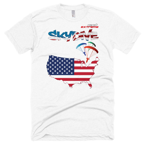 Skydiving T-shirts - Skydive All World - AMERICA - Unisex Tee -, Shirts, Skydiving Apparel, Skydiving Apparel, Skydiving Apparel, Skydiving Gear, Olympics, T-Shirts, Skydive Chicago, Skydive City, Skydive Perris, Drop Zone Apparel, USPA, united states parachute association, Freefly, BASE, World Record,