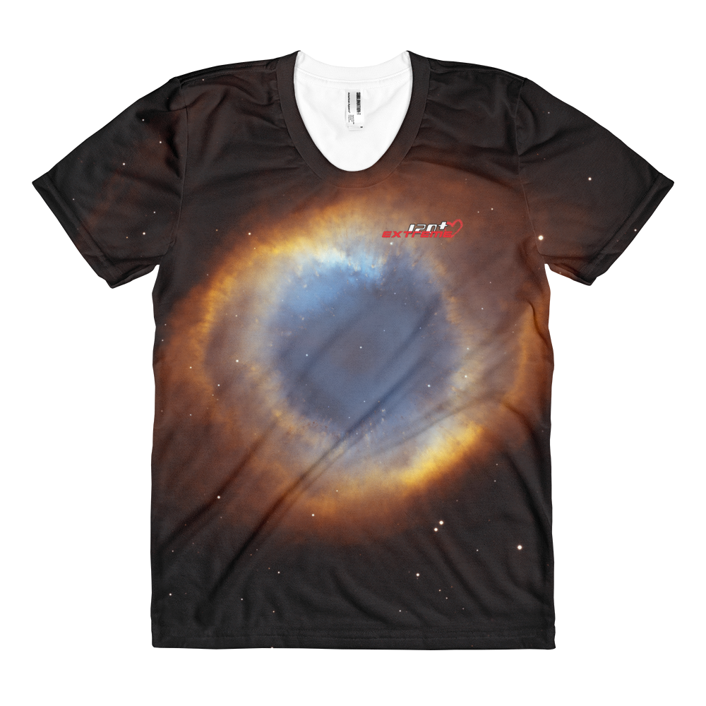Skydiving T-shirts Galaxy - Glory of Helix Nebula - Women's sublimation t-shirt, T-shirt, Skydiving Apparel, Skydiving Apparel, Skydiving Apparel, Skydiving Gear, Olympics, T-Shirts, Skydive Chicago, Skydive City, Skydive Perris, Drop Zone Apparel, USPA, united states parachute association, Freefly, BASE, World Record,