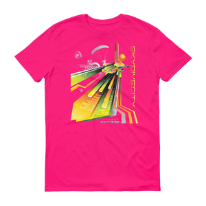 Skydiving T-shirts Skydive City - Sunrise - Men`s Colored T-Shirts, Men's Colored Tees, Skydiving Apparel, Skydiving Apparel, Skydiving Apparel, Skydiving Gear, Olympics, T-Shirts, Skydive Chicago, Skydive City, Skydive Perris, Drop Zone Apparel, USPA, united states parachute association, Freefly, BASE, World Record,