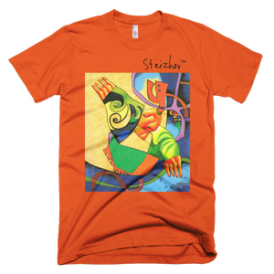 Skydiving T-shirts Strizhov™ by Dmitri Strizhov - 'Art History Written In Electricity - 1997' - T-Shirt, , Strizhov™, Skydiving Apparel, Skydiving Apparel, Skydiving Gear, Olympics, T-Shirts, Skydive Chicago, Skydive City, Skydive Perris, Drop Zone Apparel, USPA, united states parachute association, Freefly, BASE, World Record,