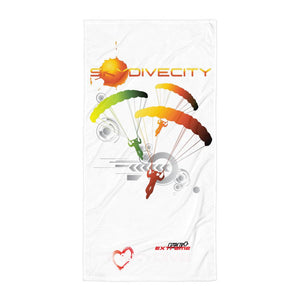 Skydiving T-shirts SkydiveCity Sun - Beach Towel, Beach Towel, Skydiving Apparel, Skydiving Apparel, Skydiving Apparel, Skydiving Gear, Olympics, T-Shirts, Skydive Chicago, Skydive City, Skydive Perris, Drop Zone Apparel, USPA, united states parachute association, Freefly, BASE, World Record,