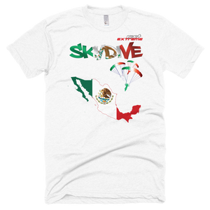 Skydiving T-shirts - Skydive All World - MEXICO - Unisex Tee -, Shirts, Skydiving Apparel, Skydiving Apparel, Skydiving Apparel, Skydiving Gear, Olympics, T-Shirts, Skydive Chicago, Skydive City, Skydive Perris, Drop Zone Apparel, USPA, united states parachute association, Freefly, BASE, World Record,