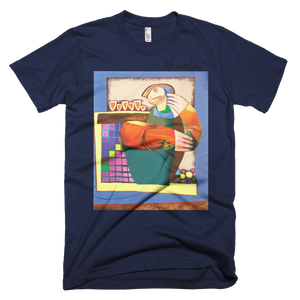 Skydiving T-shirts Strizhov™ by Dmitri Strizhov - 'Answer Passing The Questions - 1994' - T-Shirt, , Strizhov™, Skydiving Apparel, Skydiving Apparel, Skydiving Gear, Olympics, T-Shirts, Skydive Chicago, Skydive City, Skydive Perris, Drop Zone Apparel, USPA, united states parachute association, Freefly, BASE, World Record,