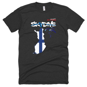 Skydiving T-shirts - Skydive All World - FINLAND - Unisex Tee -, Shirts, Skydiving Apparel, Skydiving Apparel, Skydiving Apparel, Skydiving Gear, Olympics, T-Shirts, Skydive Chicago, Skydive City, Skydive Perris, Drop Zone Apparel, USPA, united states parachute association, Freefly, BASE, World Record,