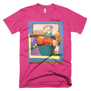 Skydiving T-shirts Strizhov™ by Dmitri Strizhov - 'Answer Passing The Questions - 1994' - T-Shirt, , Strizhov™, Skydiving Apparel, Skydiving Apparel, Skydiving Gear, Olympics, T-Shirts, Skydive Chicago, Skydive City, Skydive Perris, Drop Zone Apparel, USPA, united states parachute association, Freefly, BASE, World Record,