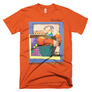Skydiving T-shirts Strizhov™ by Dmitri Strizhov - 'Answer Passing The Questions - 1994' - T-Shirt, , Strizhov™, Skydiving Apparel, Skydiving Apparel, Skydiving Gear, Olympics, T-Shirts, Skydive Chicago, Skydive City, Skydive Perris, Drop Zone Apparel, USPA, united states parachute association, Freefly, BASE, World Record,
