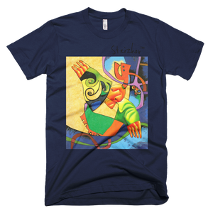 Skydiving T-shirts Strizhov™ by Dmitri Strizhov - 'Art History Written In Electricity - 1997' - T-Shirt, , Strizhov™, Skydiving Apparel, Skydiving Apparel, Skydiving Gear, Olympics, T-Shirts, Skydive Chicago, Skydive City, Skydive Perris, Drop Zone Apparel, USPA, united states parachute association, Freefly, BASE, World Record,