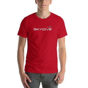 Skydiving T-shirts I ♡ Skydive - First Jump - eXtreme(RED) - Short-Sleeve Unisex T-Shirt, RED, Skydiving Apparel, Skydiving Apparel, Skydiving Apparel, Skydiving Gear, Olympics, T-Shirts, Skydive Chicago, Skydive City, Skydive Perris, Drop Zone Apparel, USPA, united states parachute association, Freefly, BASE, World Record,