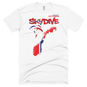Skydiving T-shirts - Skydive All World - NORWAY - Unisex Tee -, Shirts, Skydiving Apparel, Skydiving Apparel, Skydiving Apparel, Skydiving Gear, Olympics, T-Shirts, Skydive Chicago, Skydive City, Skydive Perris, Drop Zone Apparel, USPA, united states parachute association, Freefly, BASE, World Record,