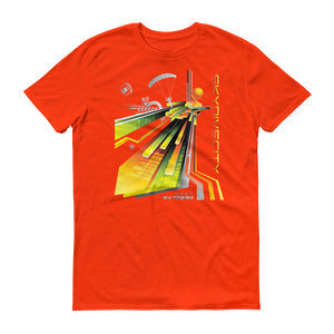 Skydiving T-shirts Skydive City - Sunrise - Men`s Colored T-Shirts, Men's Colored Tees, Skydiving Apparel, Skydiving Apparel, Skydiving Apparel, Skydiving Gear, Olympics, T-Shirts, Skydive Chicago, Skydive City, Skydive Perris, Drop Zone Apparel, USPA, united states parachute association, Freefly, BASE, World Record,