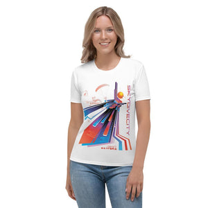 Skydiving T-shirts - Skydive City - Sunset - Women`s Tee -, Shirts, Skydiving Apparel, Skydiving Apparel, Skydiving Apparel, Skydiving Gear, Olympics, T-Shirts, Skydive Chicago, Skydive City, Skydive Perris, Drop Zone Apparel, USPA, united states parachute association, Freefly, BASE, World Record,