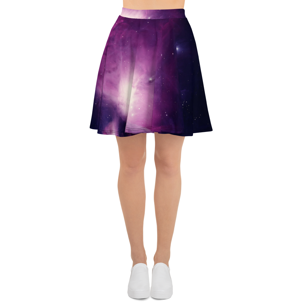 Skydiving T-shirts Galaxy - Orion Purple Nebula - Skater Skirt, Skirts, Skydiving Apparel, Skydiving Apparel, Skydiving Apparel, Skydiving Gear, Olympics, T-Shirts, Skydive Chicago, Skydive City, Skydive Perris, Drop Zone Apparel, USPA, united states parachute association, Freefly, BASE, World Record,